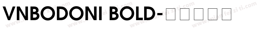 VnBodoni Bold字体转换